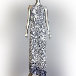 Three Dots Black and White Maxi Dress